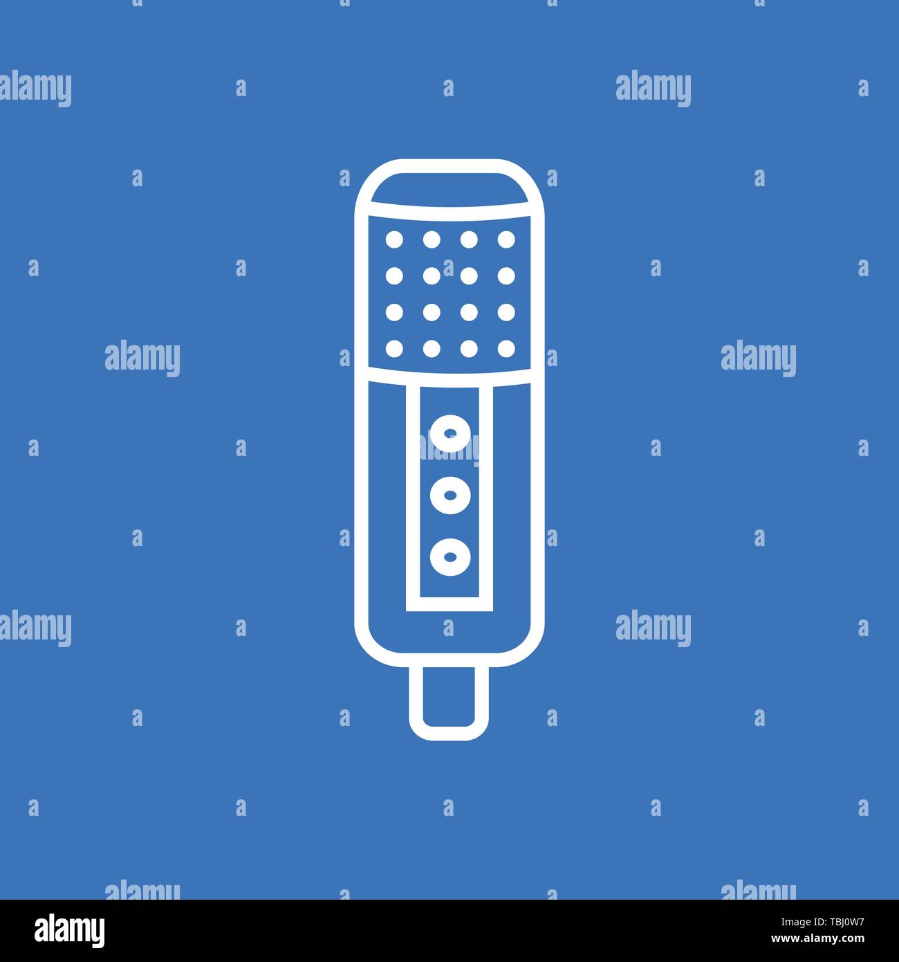 Microphone icon vector - Line art Stock Vector Image & Art - Alamy
