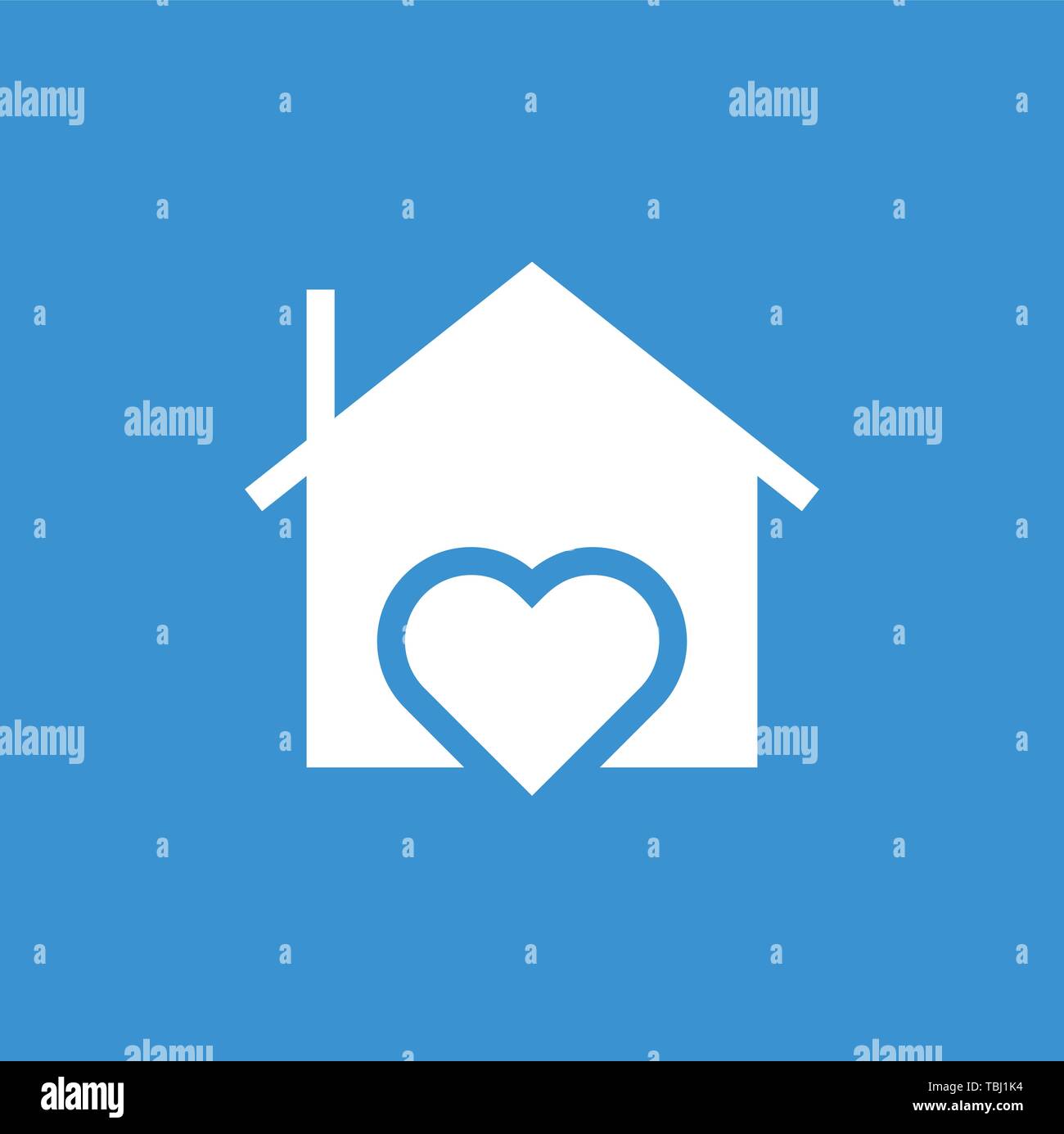 House with heart icon vector Stock Vector Image & Art Alamy