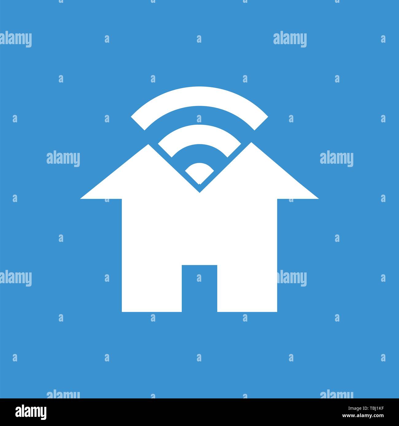 Home wifi sign icon - vector Stock Vector