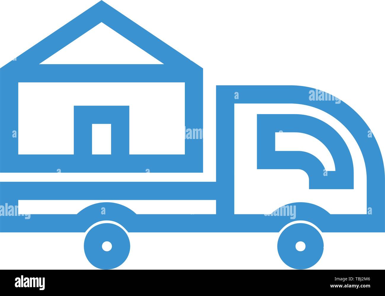 House shifting sign Moving to a new place concept Stock Vector Image