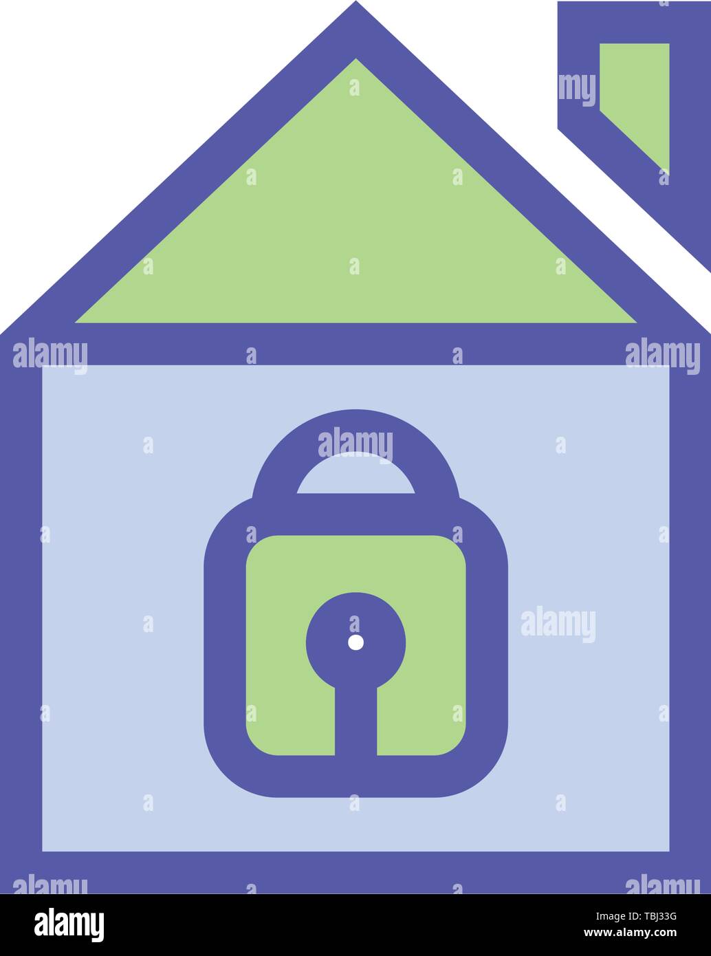 House protection sign Safety real estate icon vector Stock Vector