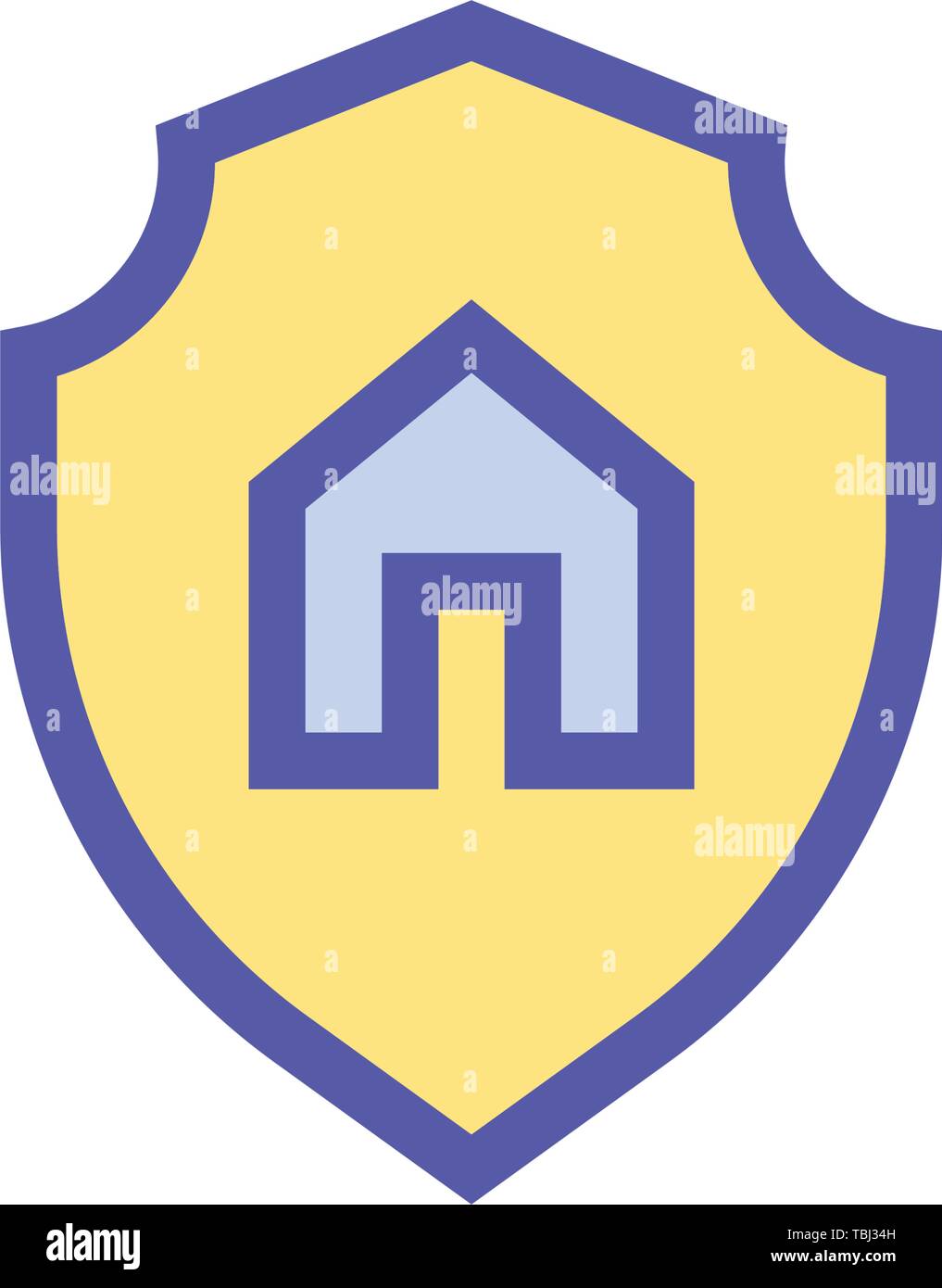 House protection sign - Safety real estate icon vector Stock Vector ...