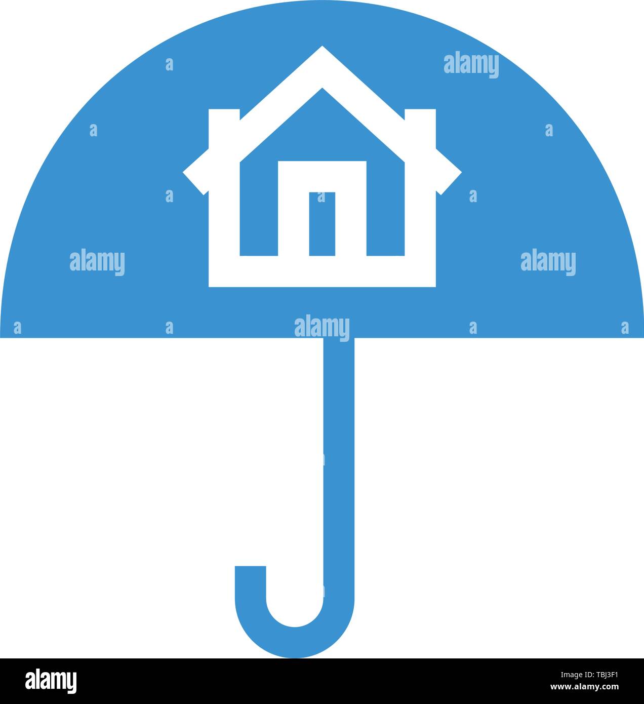 House protection sign Real estate safety icon Stock Vector Image
