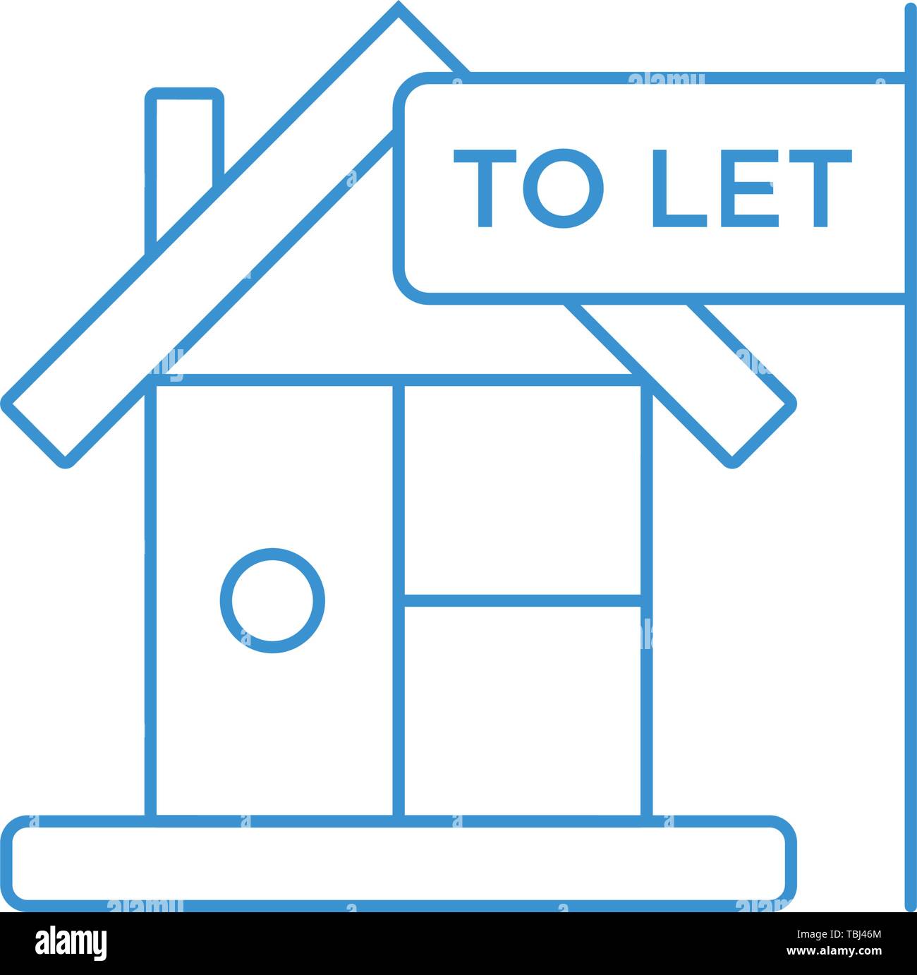 Home to let sign House rent sign icon vector Stock Vector Image & Art Alamy