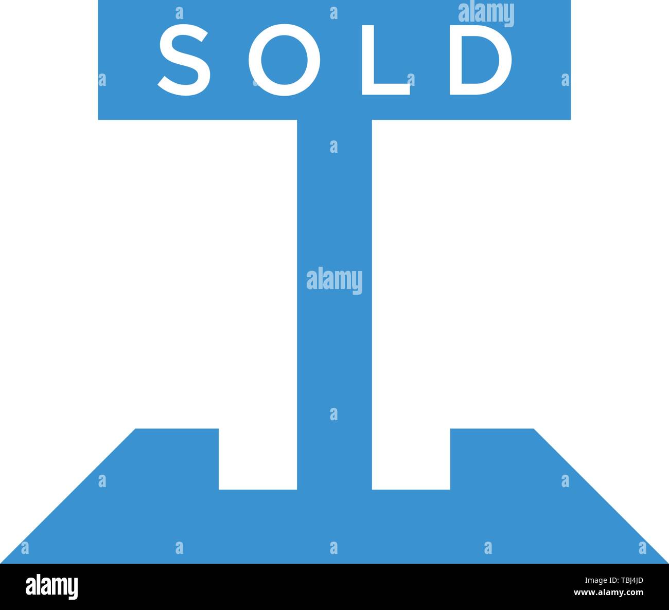 Sold sign - Sold sign icon vector Stock Vector Image & Art - Alamy
