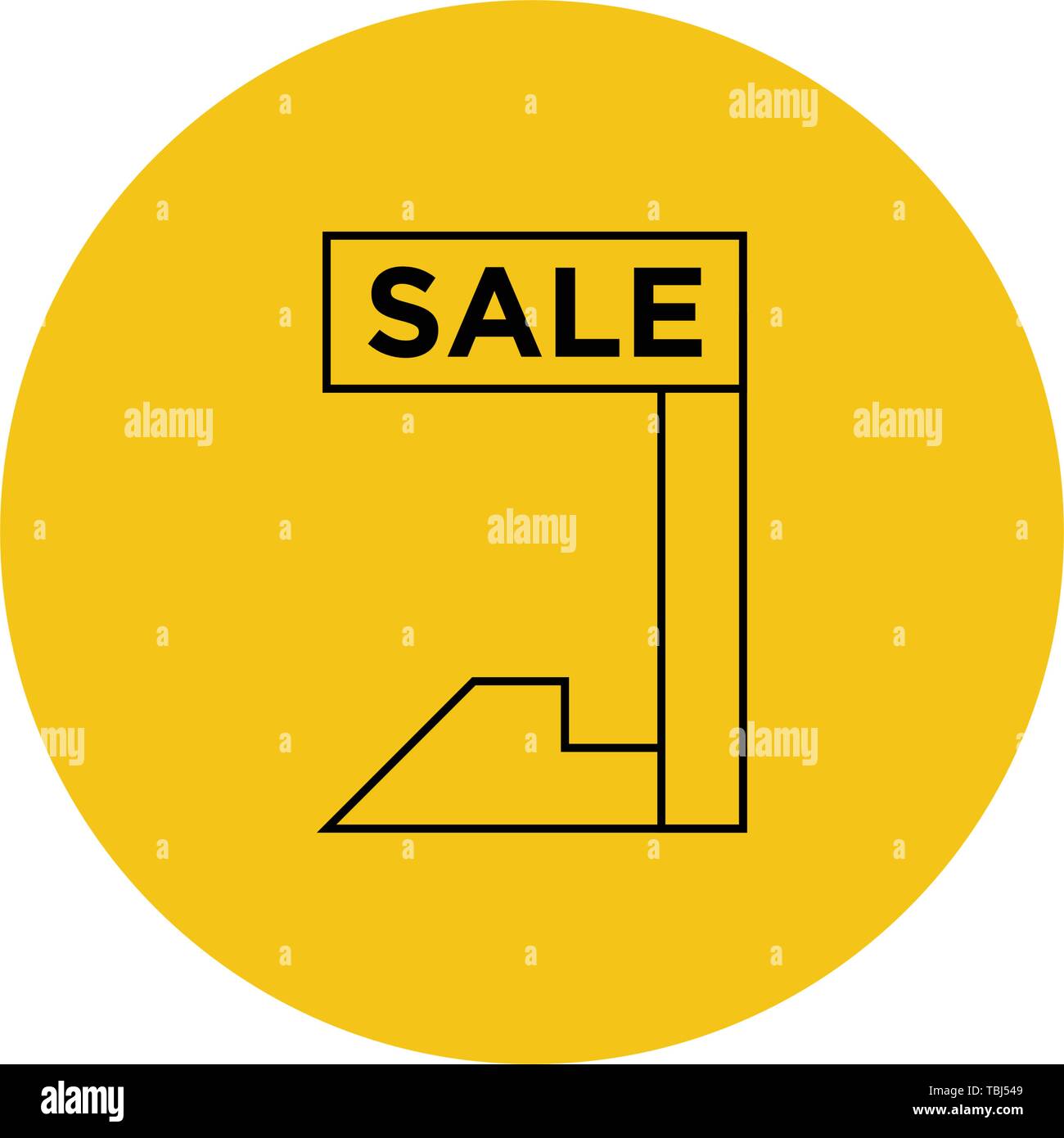 Sale sign - Label sale sign icon vector Stock Vector Image & Art - Alamy
