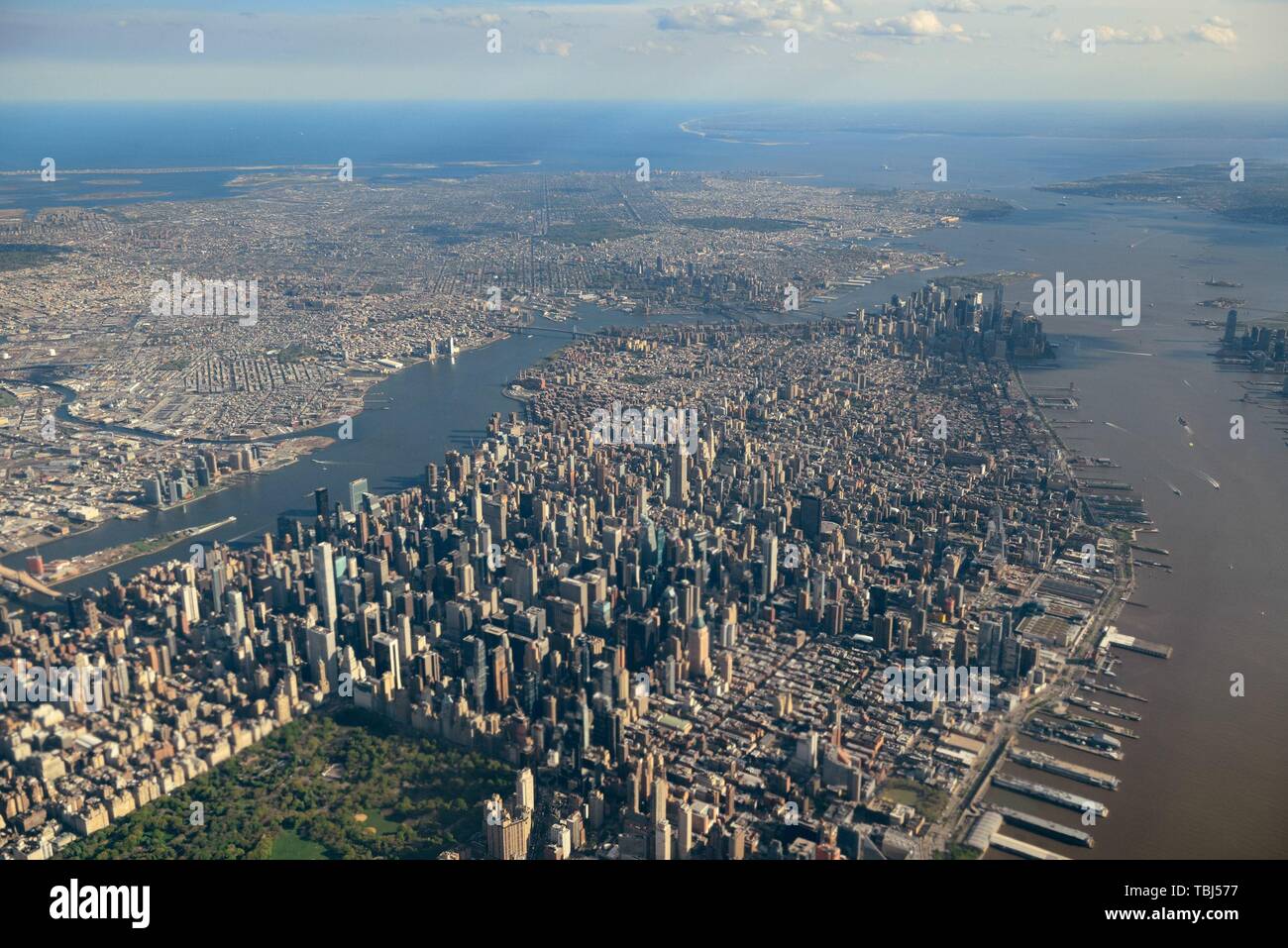 Aerial view of New York City Stock Photo - Alamy