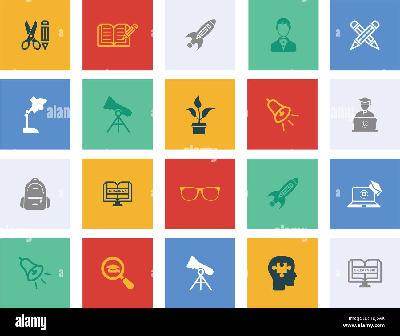 Education icons set vector - Education sign flat vector illustration ...