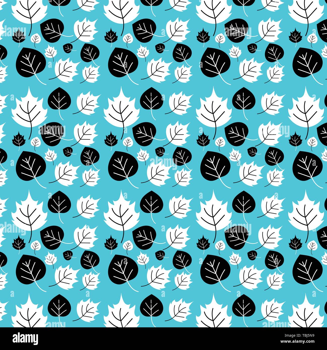 Leaf Pattern - Endless Background - vector Stock Vector Image & Art - Alamy