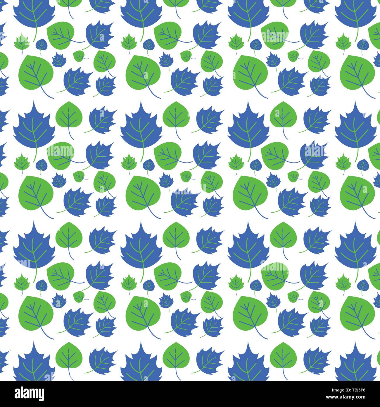Leaf Pattern - Endless Background - vector Stock Vector Image & Art - Alamy