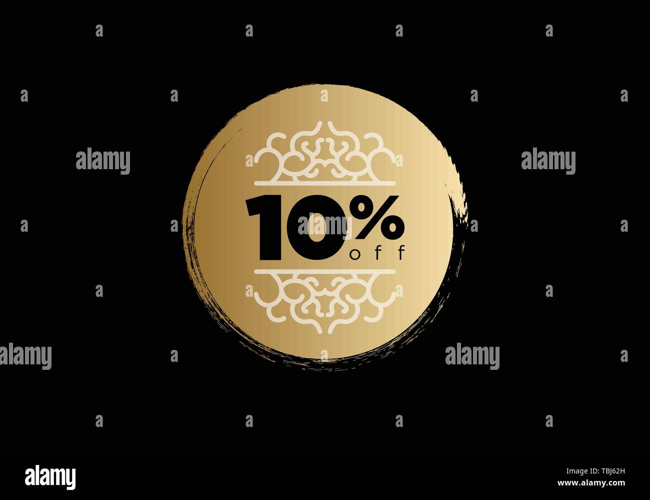 10% of the discount, promotion sale offer - Vector Stock Vector Image ...