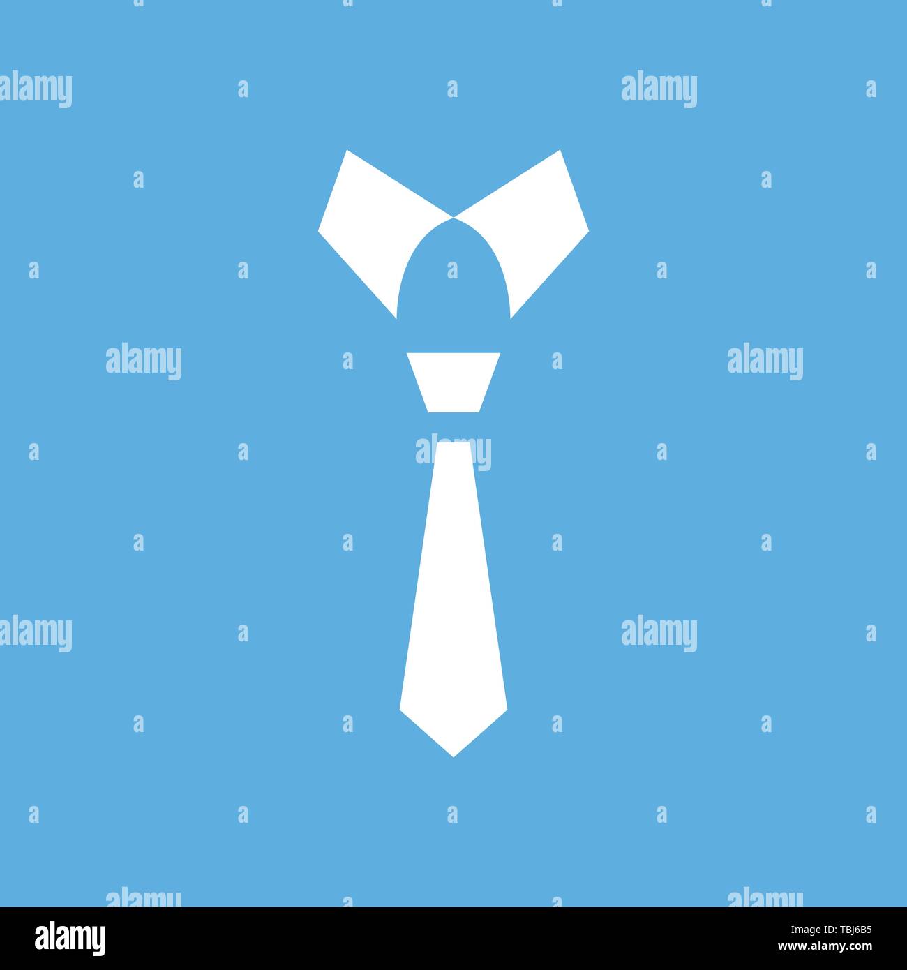 Tie icon - necktie sign vector Stock Vector