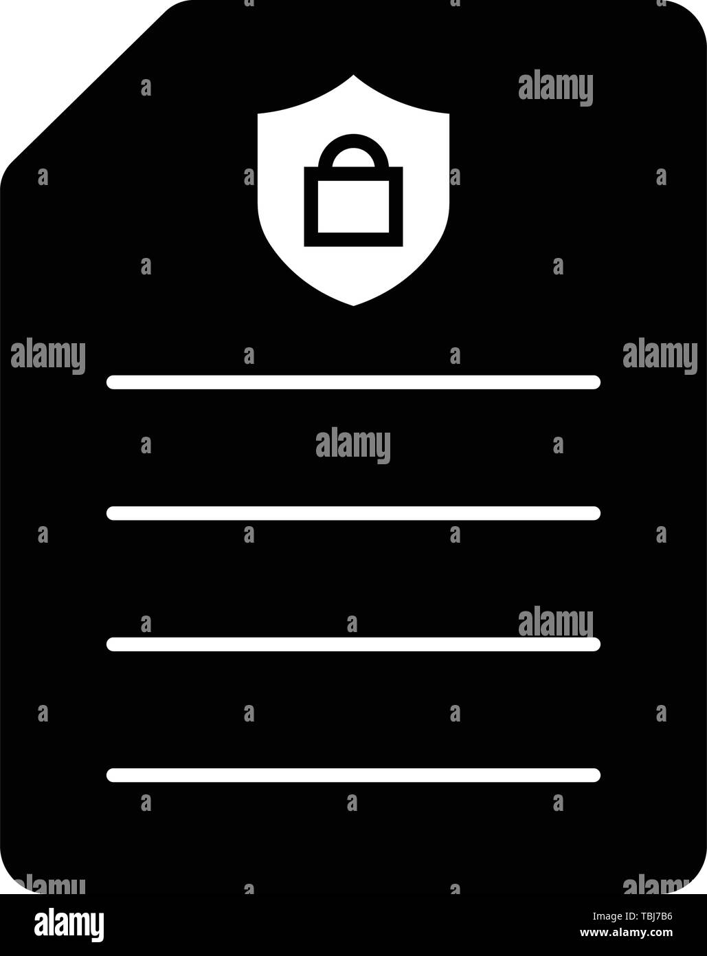 Office secure document file icon Stock Vector Image & Art - Alamy