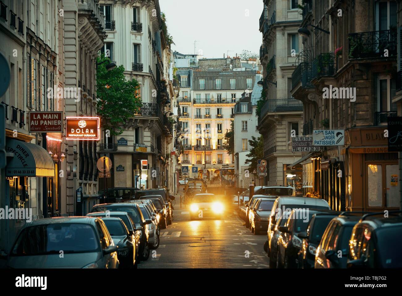 PARIS, FRANCE - MAY 13: street view on May 13, 2015 in Paris. With the  population of 2M, Paris is the capital and most-populous city of France  Stock Photo - Alamy