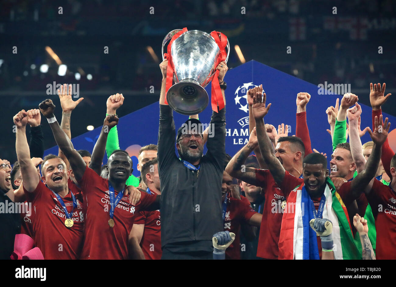 Uefa champions league trophy seen hi-res stock photography and images -  Alamy