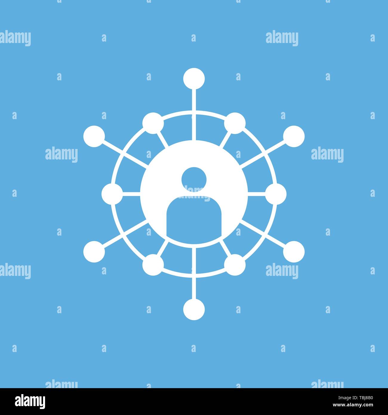 Business communication and networking icon - vector Stock Vector Image ...