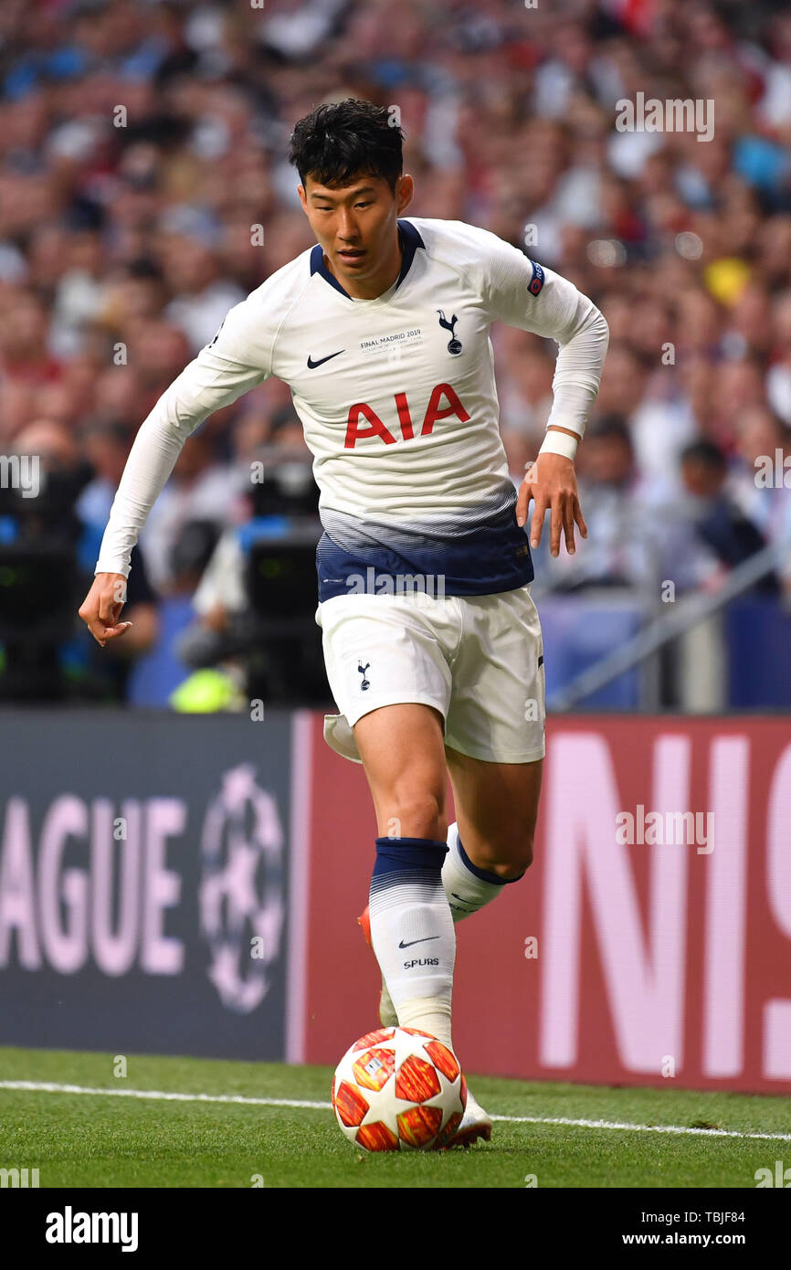 Tottenham Spurs Son Heung-min Jersey Soccer Shirt 2019 CL Final Size M Spurs