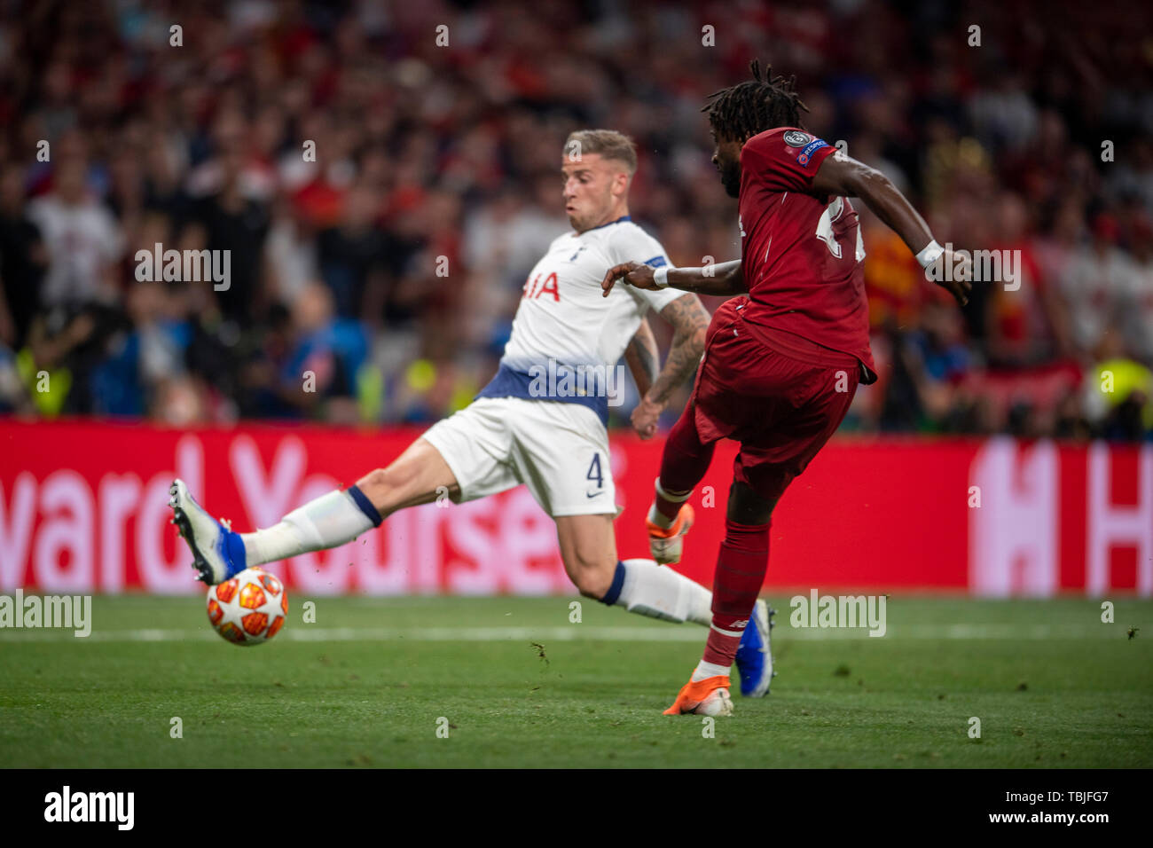 Madrid Spain 1st June 19 Divock Origi Liverpool Fc He Scored The Second Goal For His Team During The Uefa Champions League Final Match Between Tottenham 0 2 Liverpool Fc At Estadio Metropolitano
