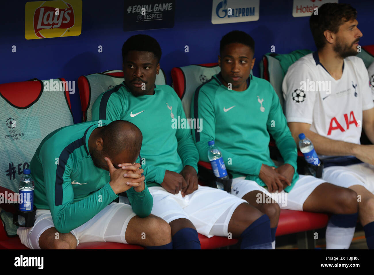 Madrid, Spain. 01st June, 2019. An Unhappy Lucas Moura, Tottenham Hotspur Fc V Liverpool Fc, 2019 Credit: Allstar Picture Library/Alamy Live News Stock Photo