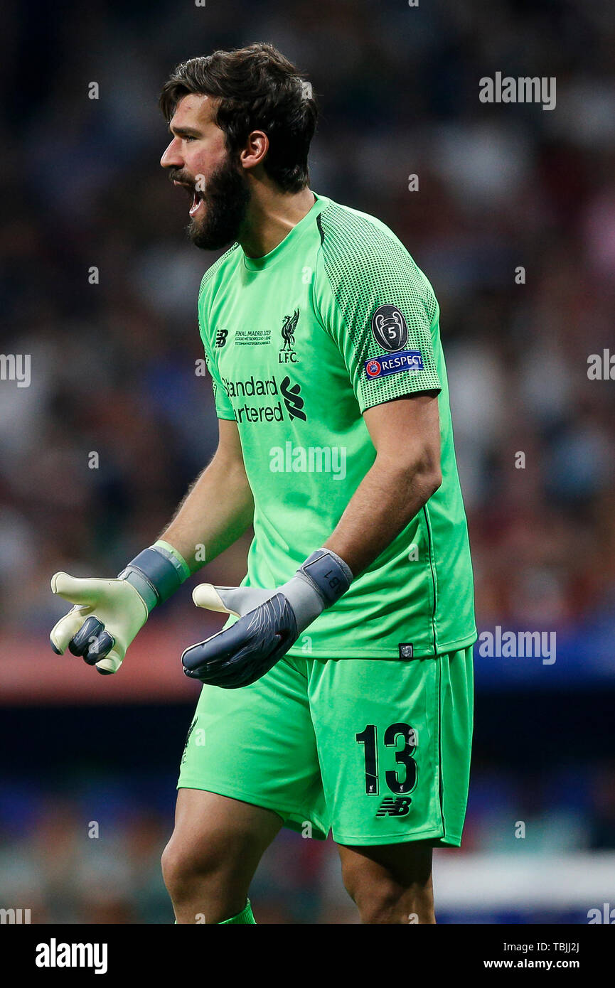 Madrid Spain St June Alisson Becker Of Liverpool During The UEFA Champions League