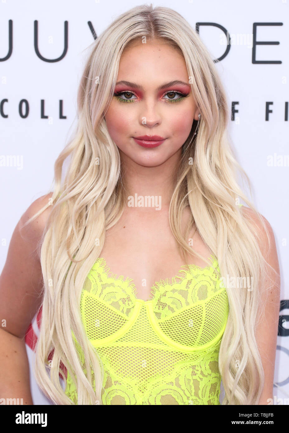 CARSON, LOS ANGELES, CALIFORNIA, USA - JUNE 01: Jordyn Jones arrives at
