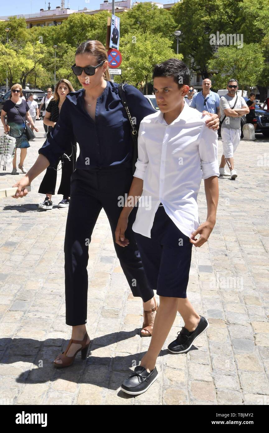 Sevilla, Spain. 02nd June, 2019. Family and friends at the Funeral