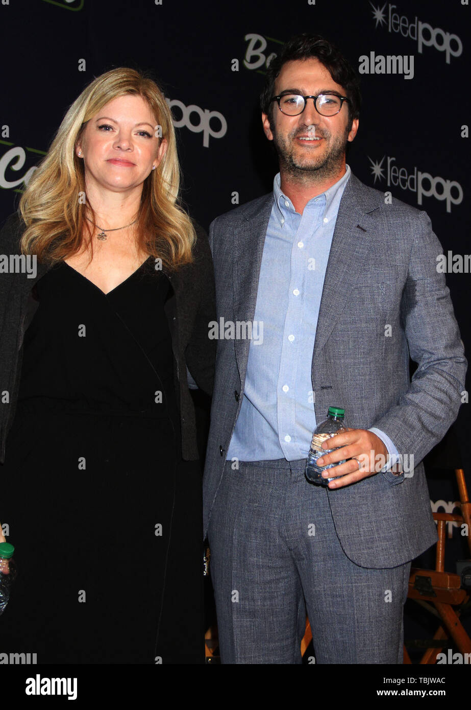 New York, NY, USA. 01st June, 2019. Stephanie Savage, Josh Schwartz at BookCon 2019 presents Hulu's John Green's Looking for Alaska at the Javits Center in New York City on June 01, 2019. Credit: Rw/Media Punch/Alamy Live News Stock Photo