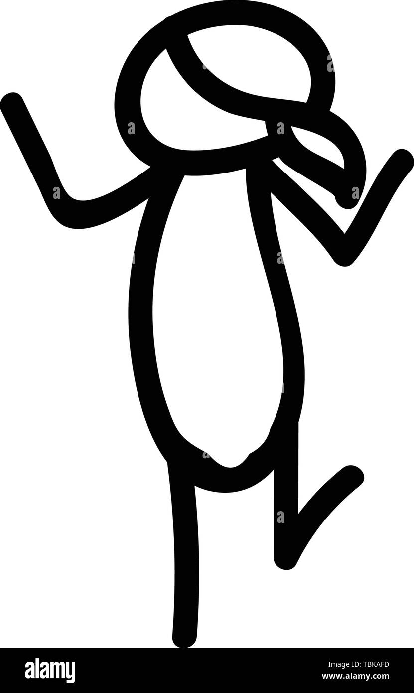 Stick figure - girl running icon Stock Vector Image & Art - Alamy