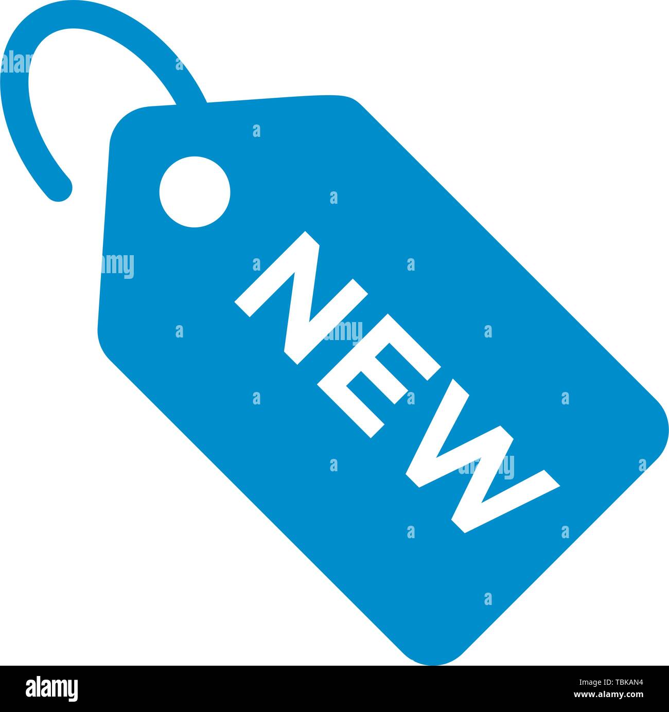 Label icon Vector illustration - New symbol blue Stock Vector Image ...