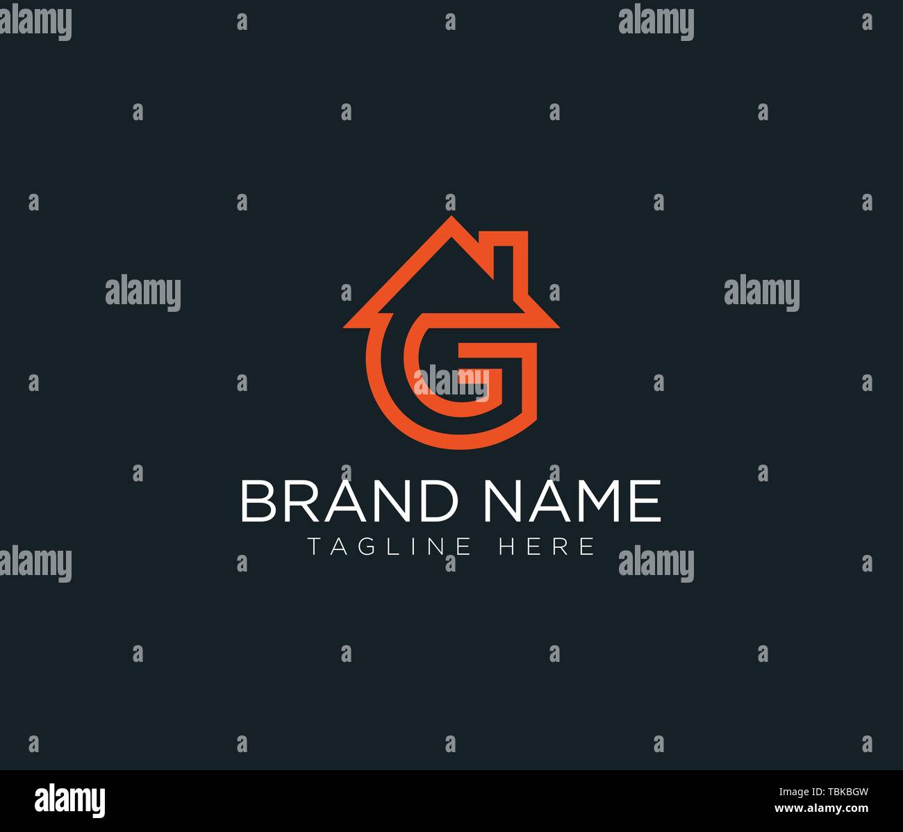 G Letter Real Estate Logo Design - Real estate logo Stock Vector Image ...