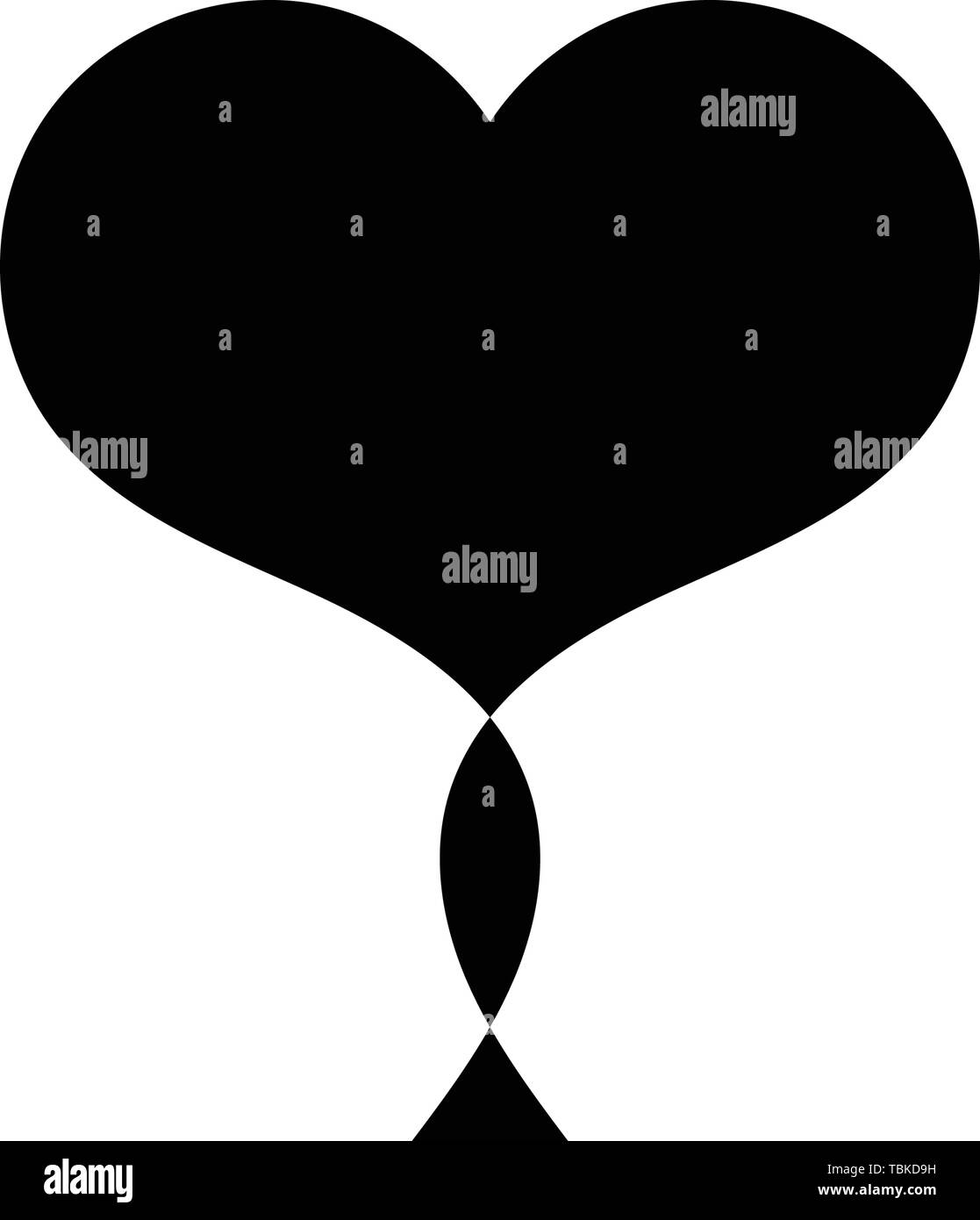 Heart vector icon, Love symbol. Valentine's Day sign Stock Vector Image ...