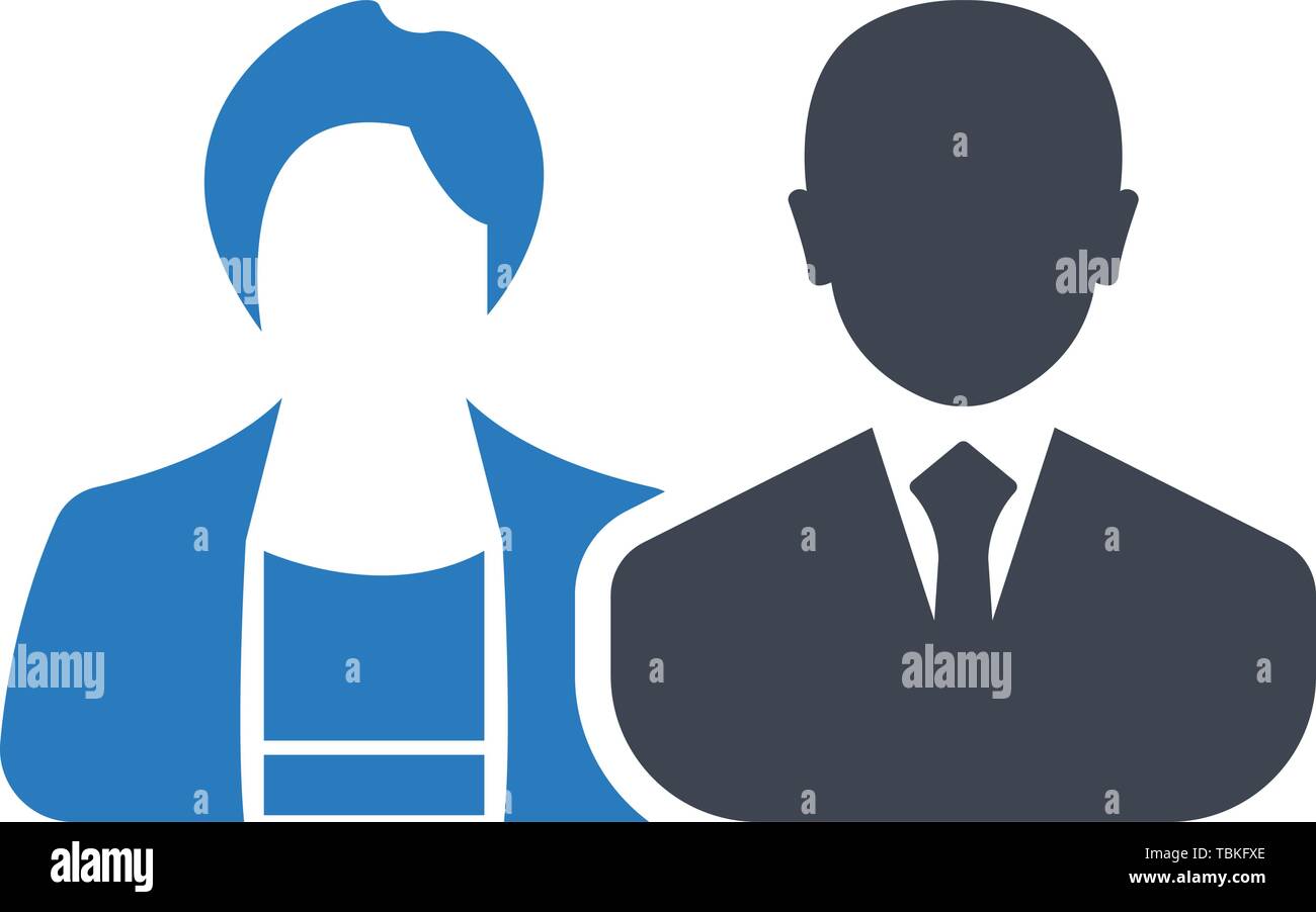 Men and women with the business avatar profile picture - Blue Stock ...