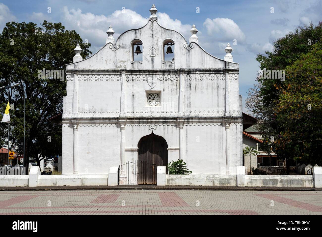 Church, Iglesia de San Blas, Nicoya, Guanacaste Province, Costa Rica Stock Photo