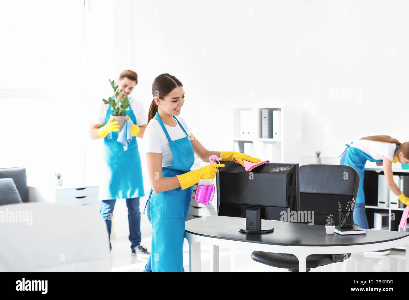 Janitors team hi-res stock photography and images - Alamy