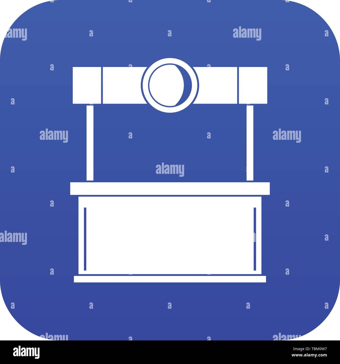 Shopping counter icon digital blue Stock Vector Image & Art - Alamy