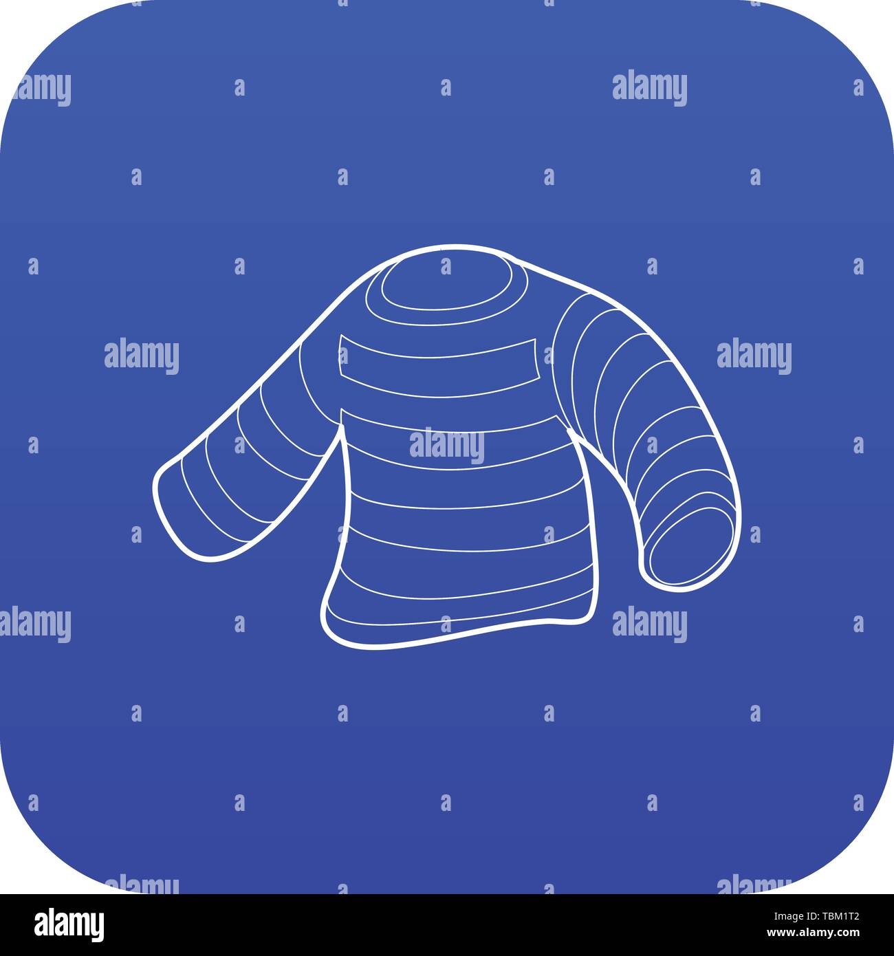 Seaman clothes icon blue vector Stock Vector Image & Art - Alamy
