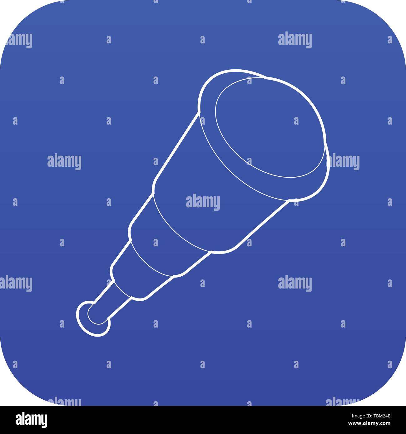 Spyglass icon blue vector Stock Vector Image & Art - Alamy