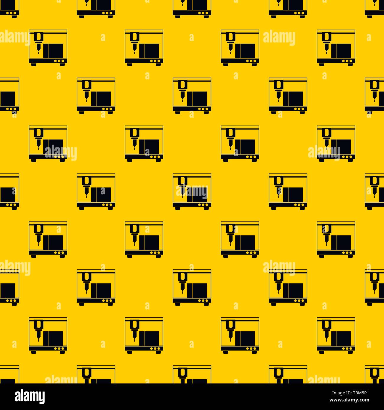 3D printer pattern vector Stock Vector