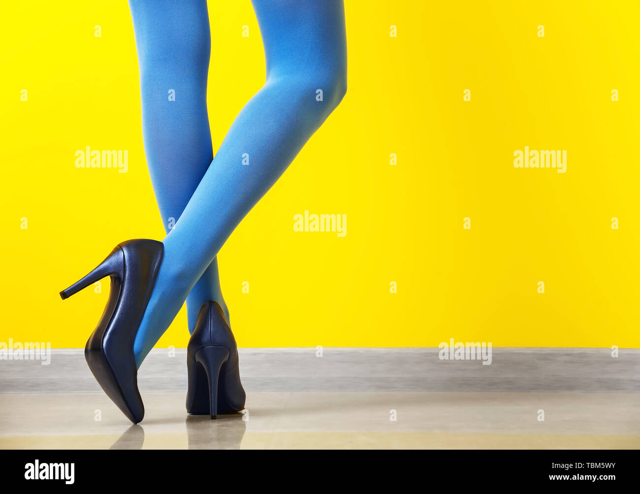 Woman in stockings high heels hi-res stock photography and images - Alamy