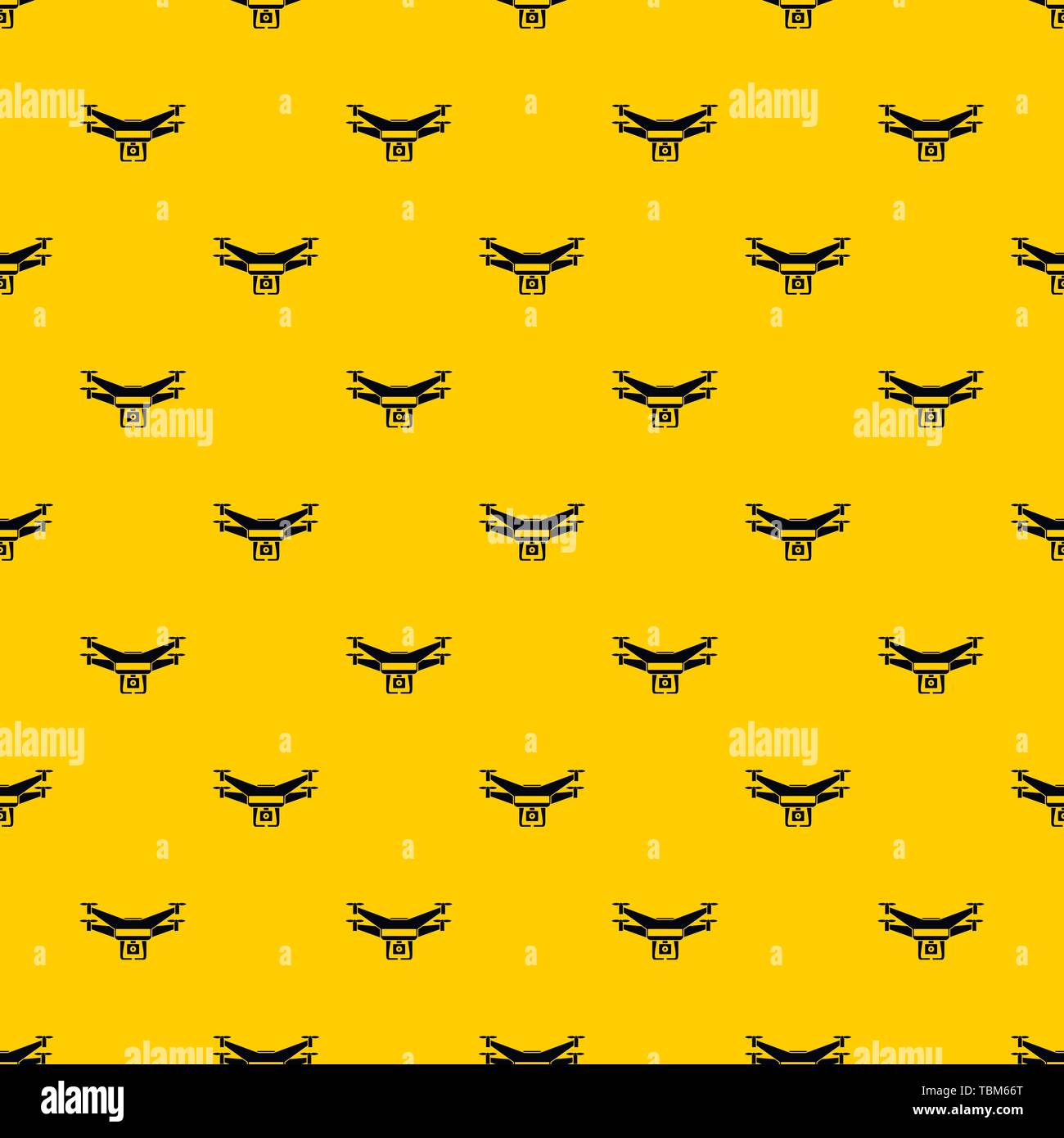 Drone video camera pattern vector Stock Vector