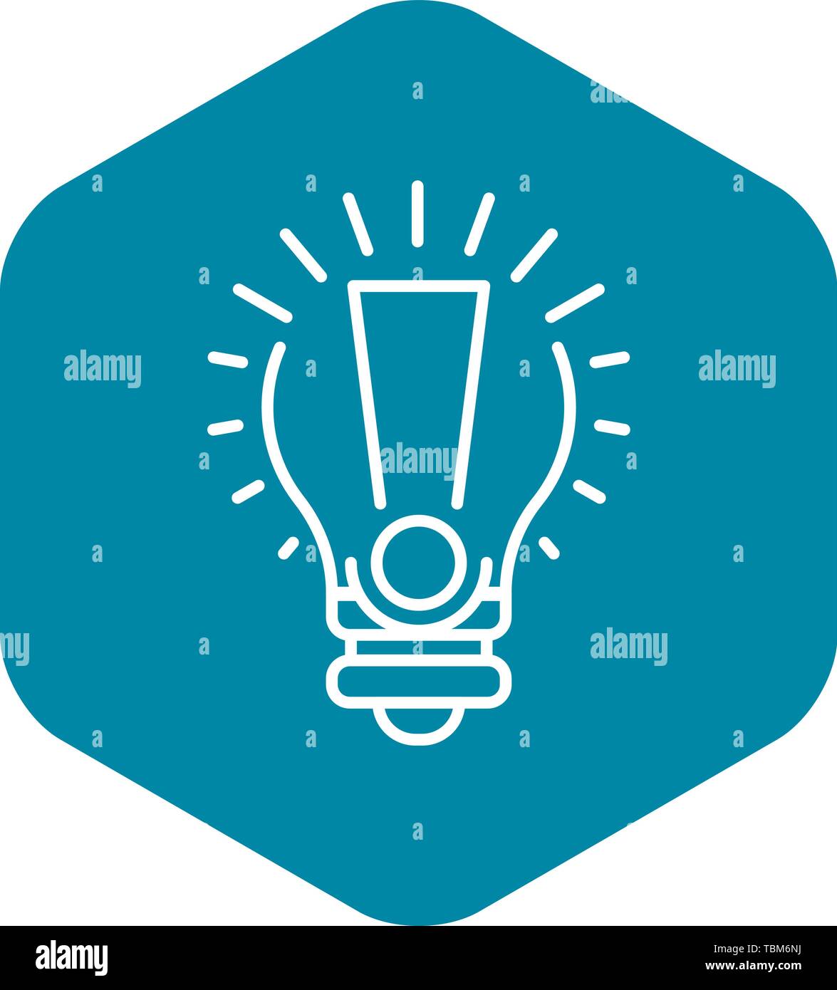 Bulb new idea icon, outline style Stock Vector
