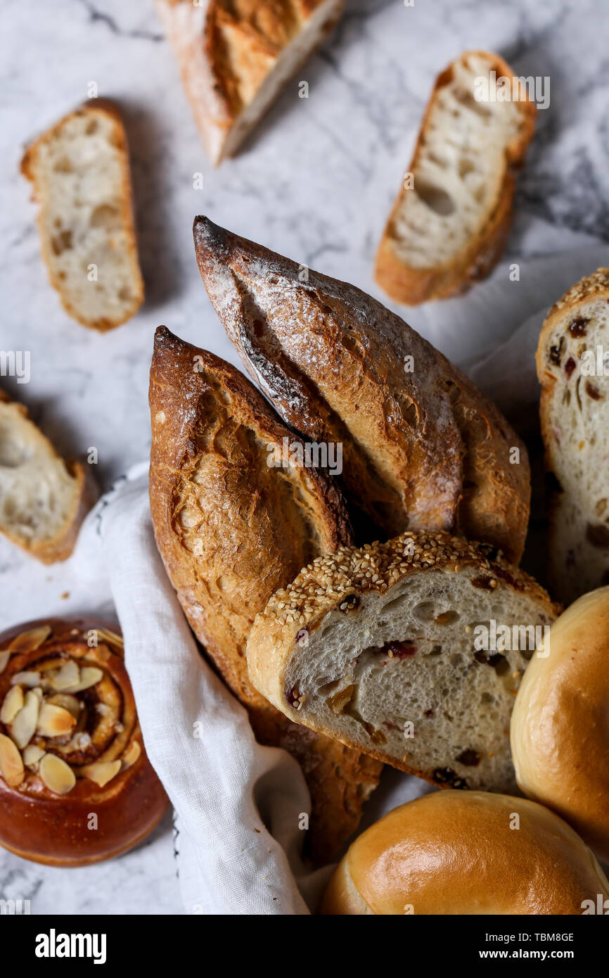 European grocery bread Stock Photo