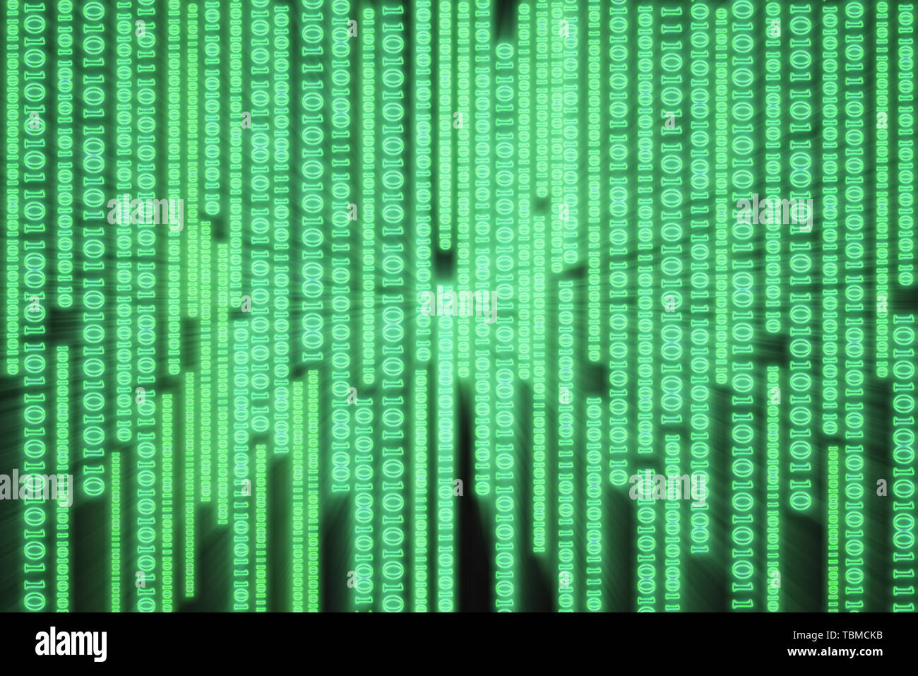 A screen consisting of binary data flow graphics Stock Photo Alamy