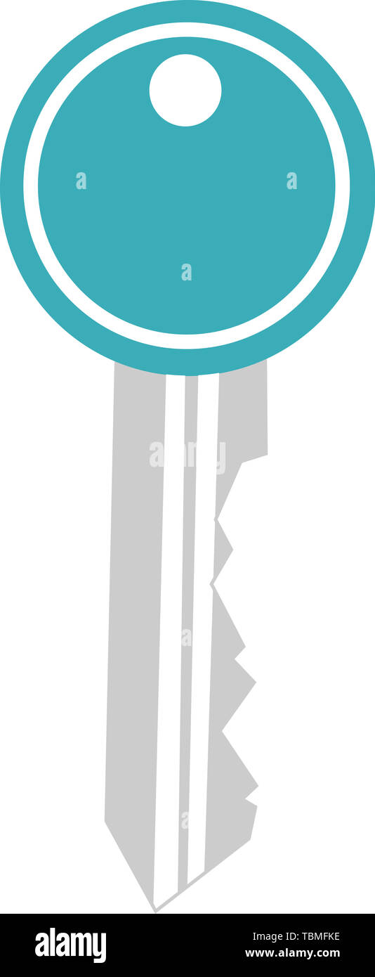 Icon of a colored key Stock Photo - Alamy