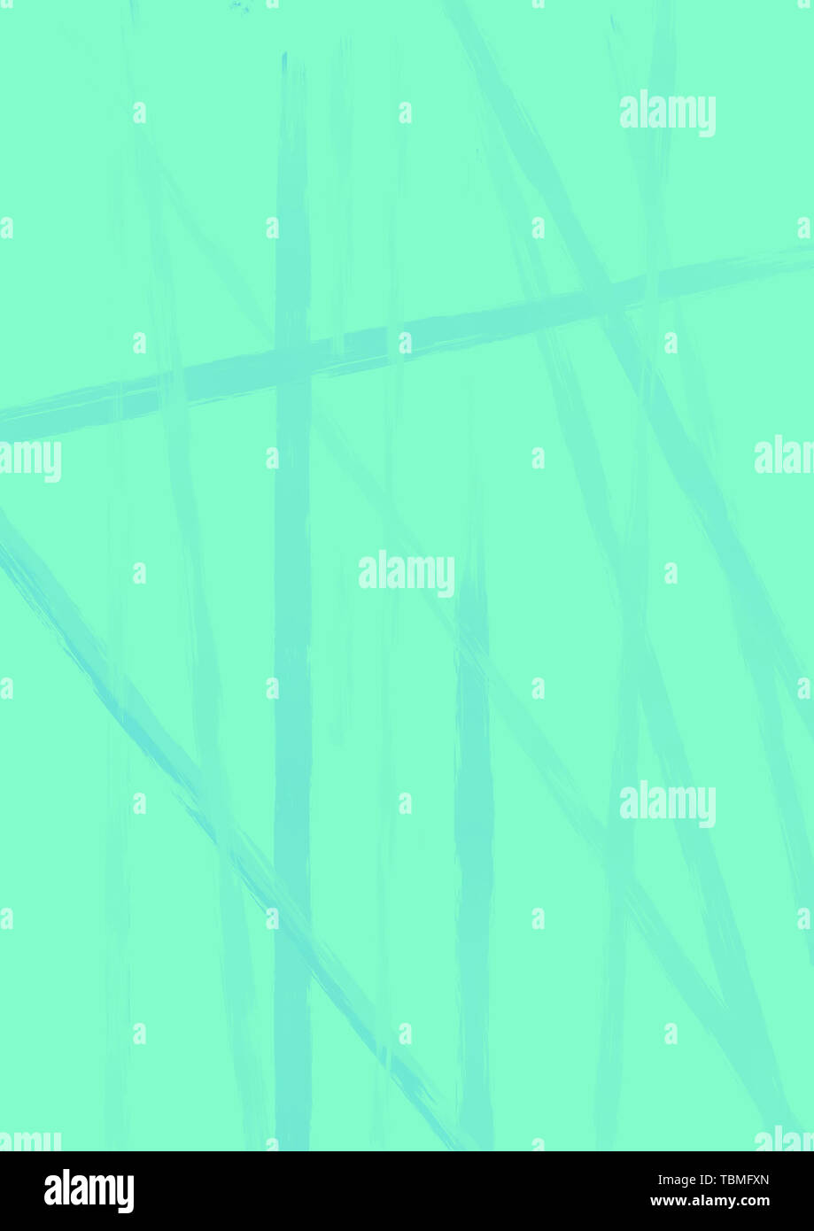 Textured of green sheet with several drops of blue paint Stock Photo