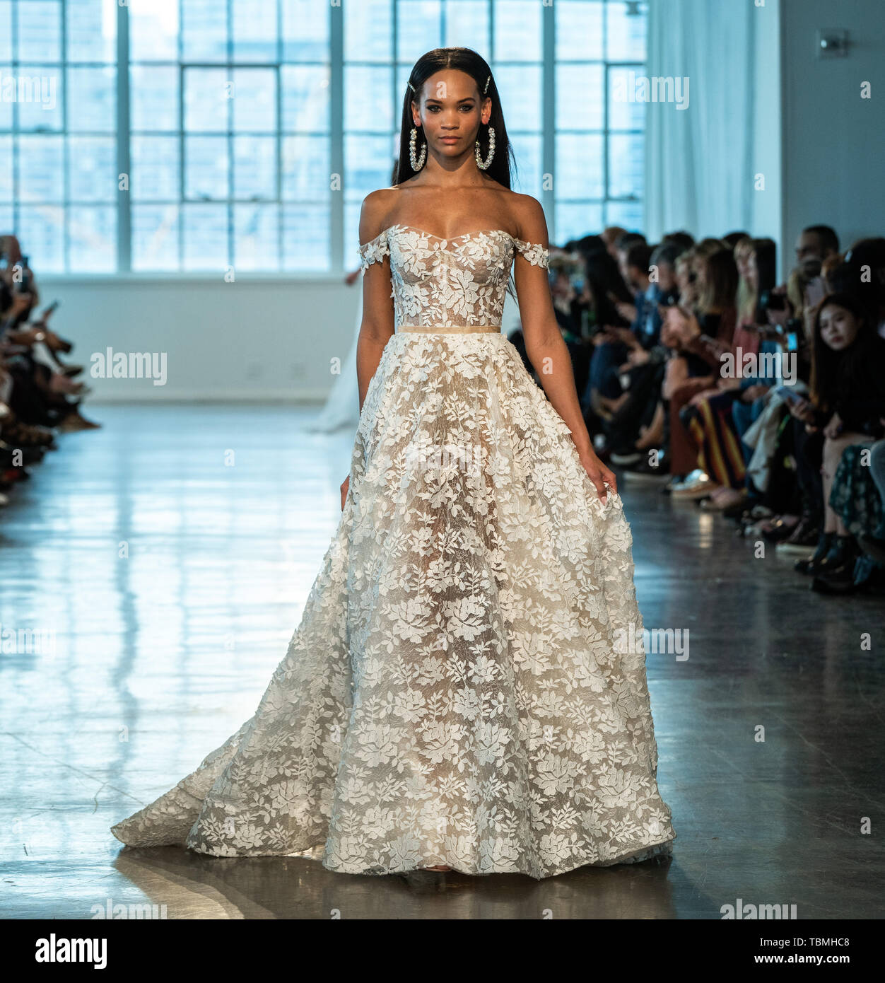 Berta top bridal couture