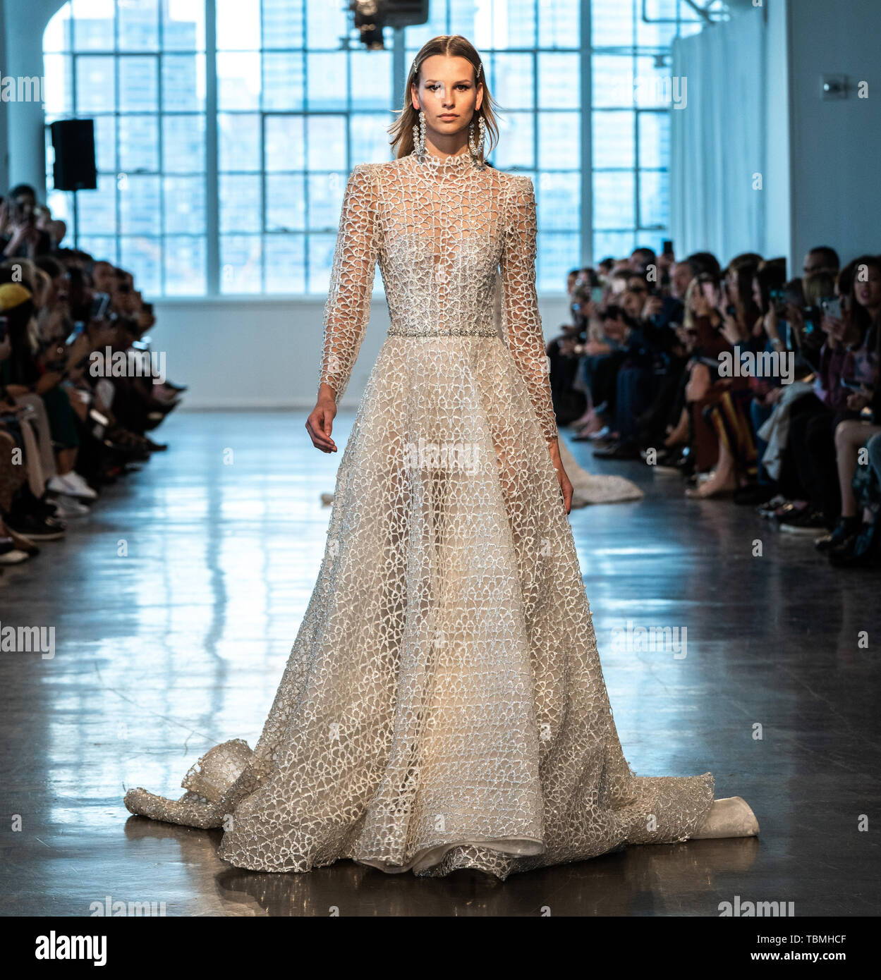 Young woman bodysuit walking runway hi-res stock photography and images -  Alamy