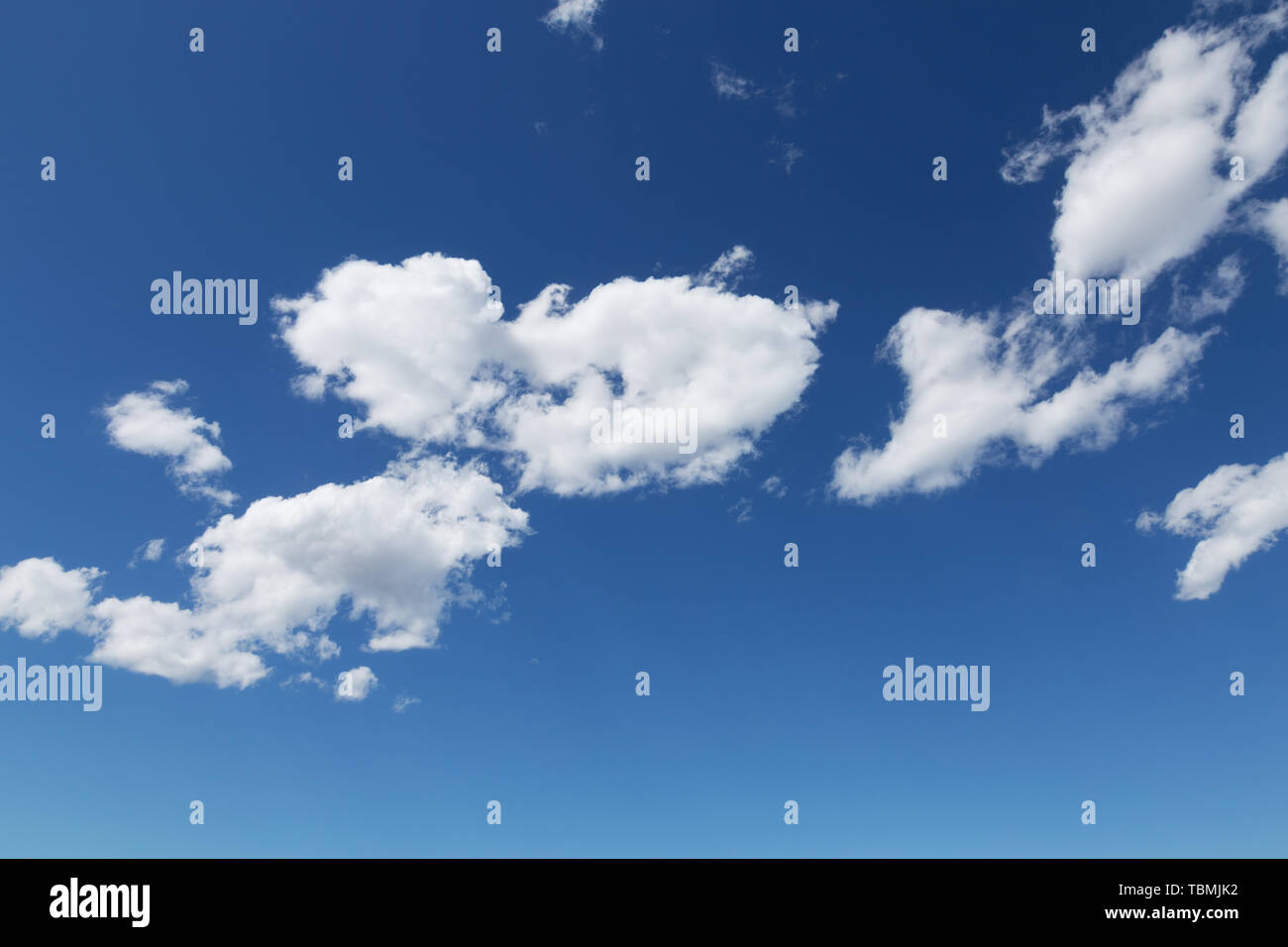 white clouds in blue sky in summer day in new zealand Stock Photo Alamy