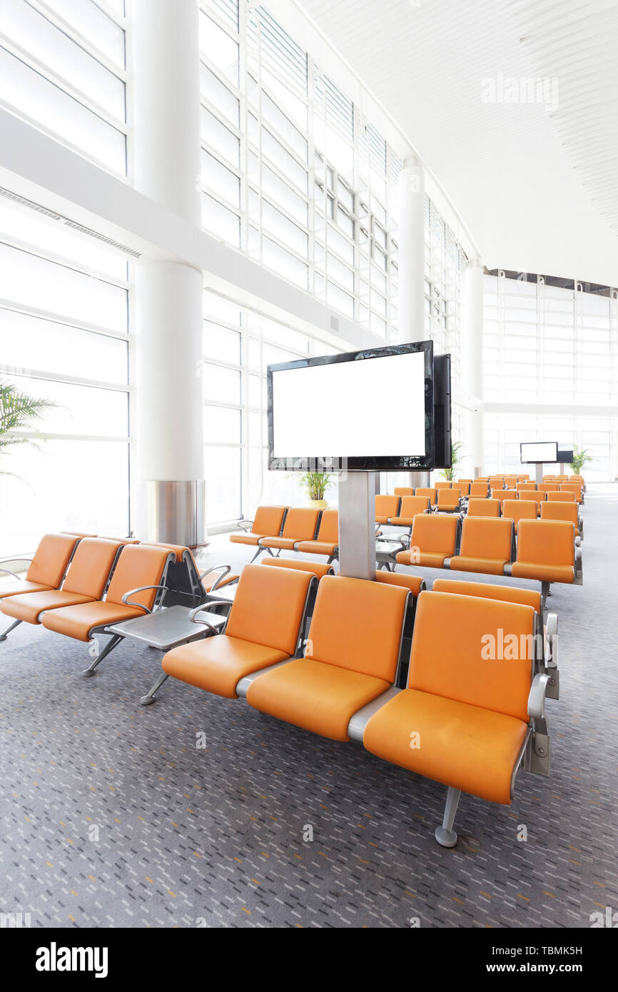 Modern airport design hall interior Stock Photo - Alamy