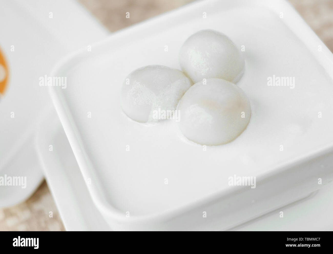 Coconut milk dumplings Stock Photo Alamy